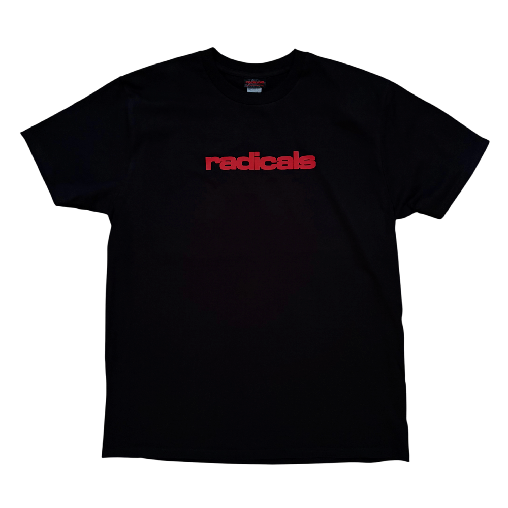 Radicals Logo Tee - Black and Fire Red
