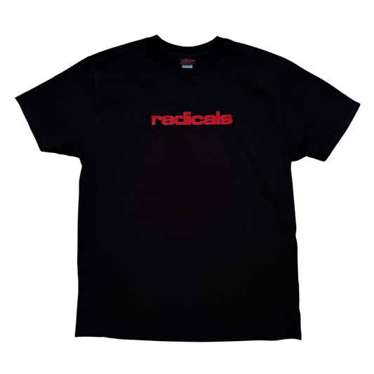 Radicals Logo Tee - Black and Fire Red