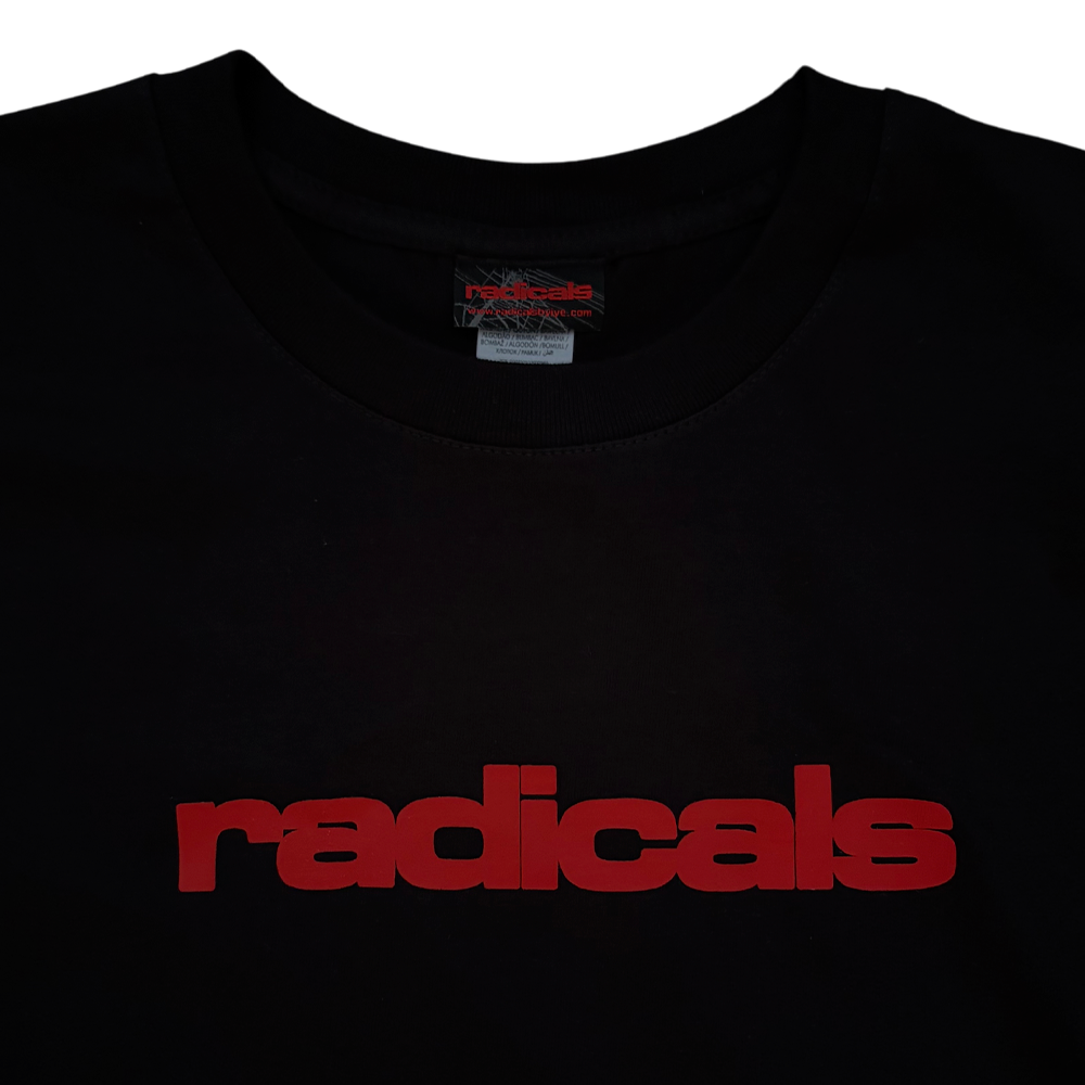 Radicals Logo Tee - Black and Fire Red