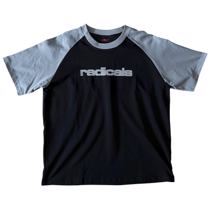 Radicals Raglan Tee - Black and Grey