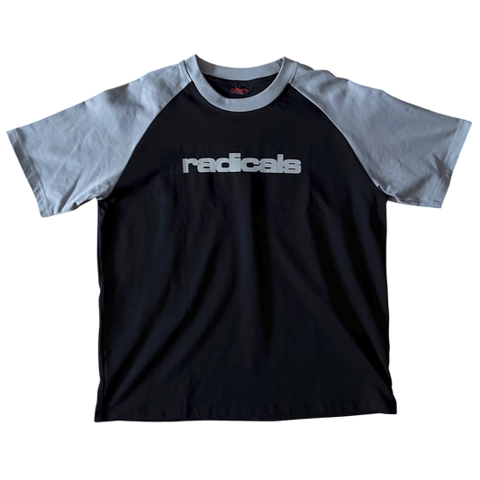 Radicals Raglan Tee - Black and Grey