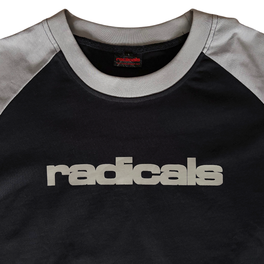 Radicals Raglan Tee - Black and Grey