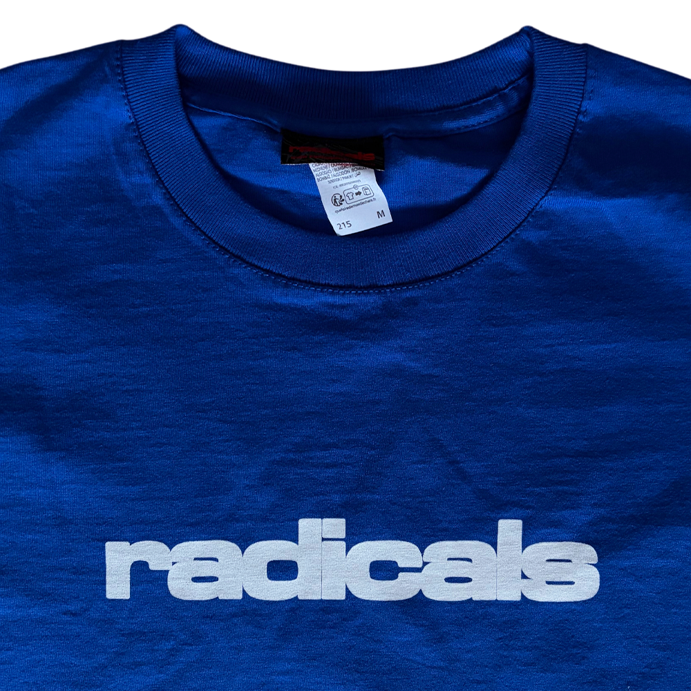 Radicals Logo Tee - Blue and Pure White