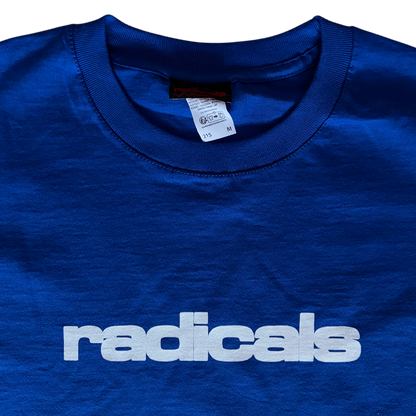 Radicals Logo Tee - Blue and Pure White