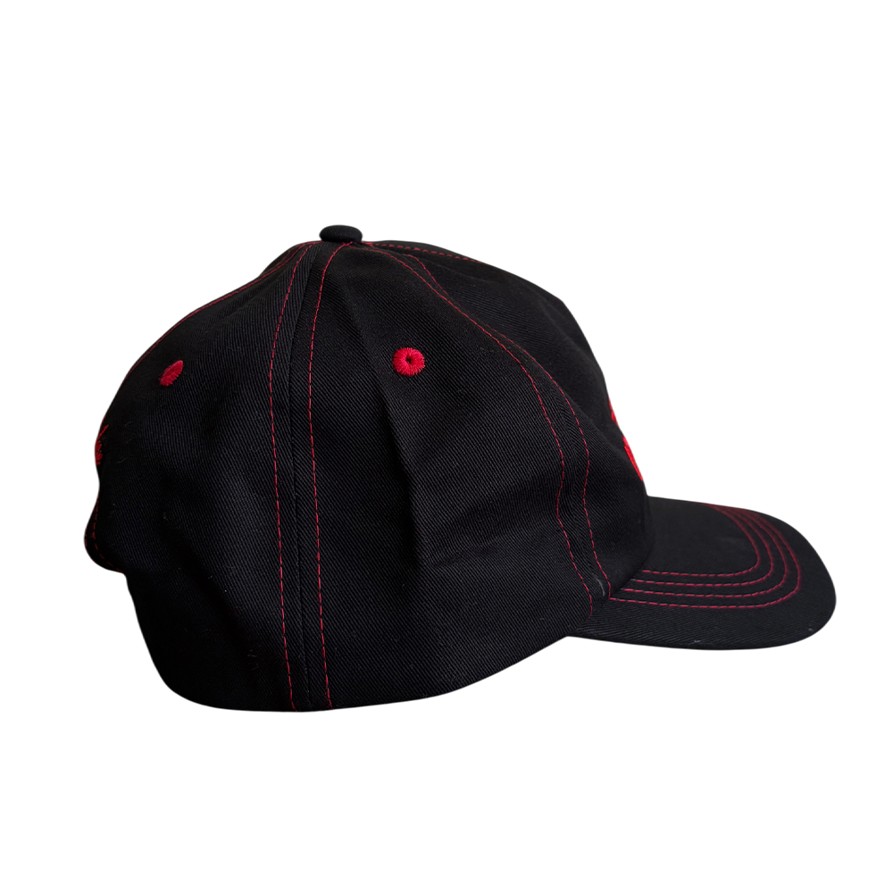 Radicals Logo 5 Panel Stitch Hat - Black and Red