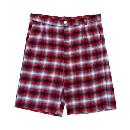 Radicals Picnic Shorts - Red Tartan