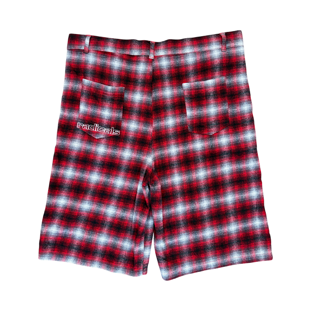 Radicals Picnic Shorts - Red Tartan
