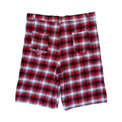 Radicals Picnic Shorts - Red Tartan