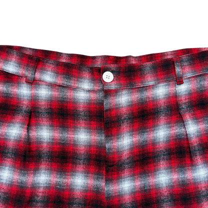 Radicals Picnic Shorts - Red Tartan