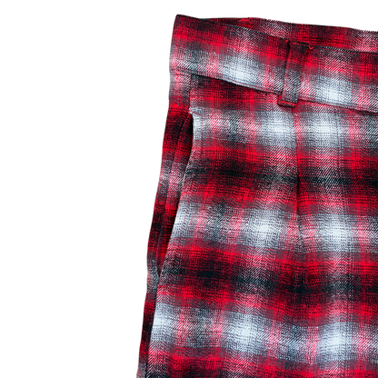 Radicals Picnic Shorts - Red Tartan