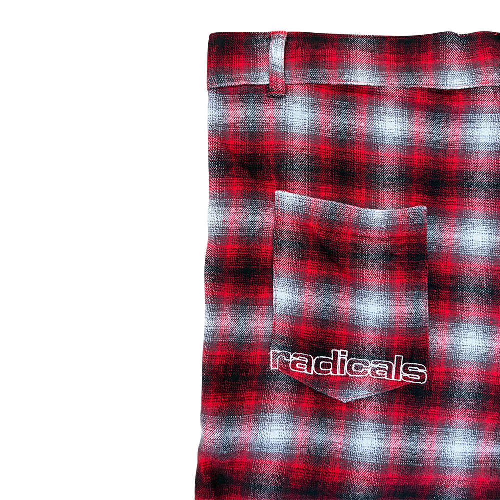 Radicals Picnic Shorts - Red Tartan