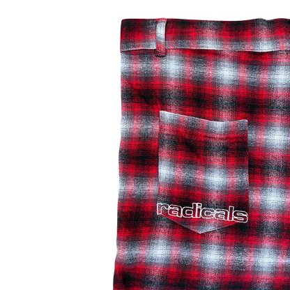 Radicals Picnic Shorts - Red Tartan