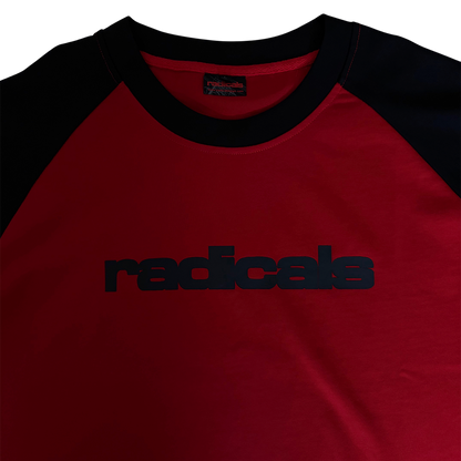 Radicals Raglan Tee - Red and Black