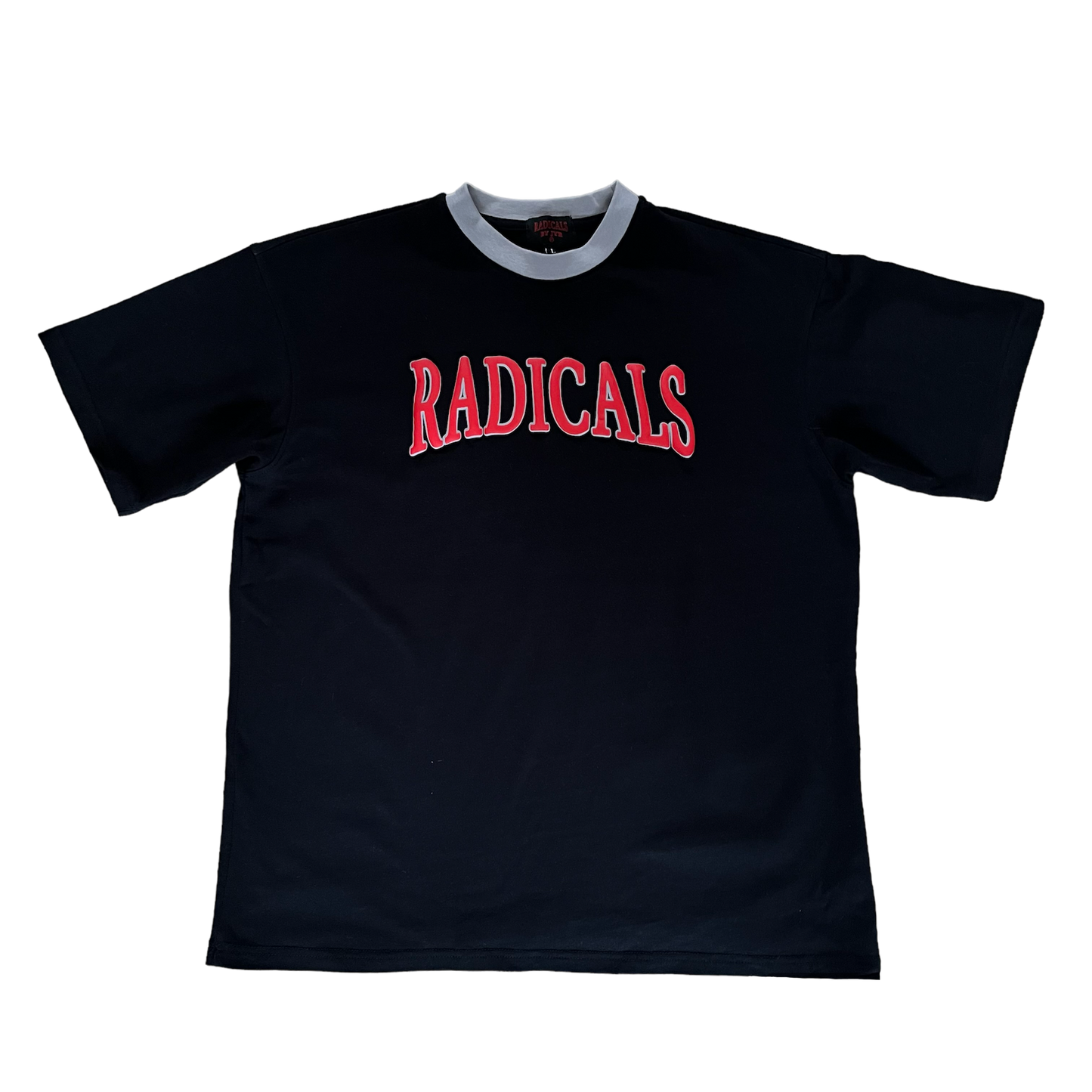 Black & Red Contrast Tee