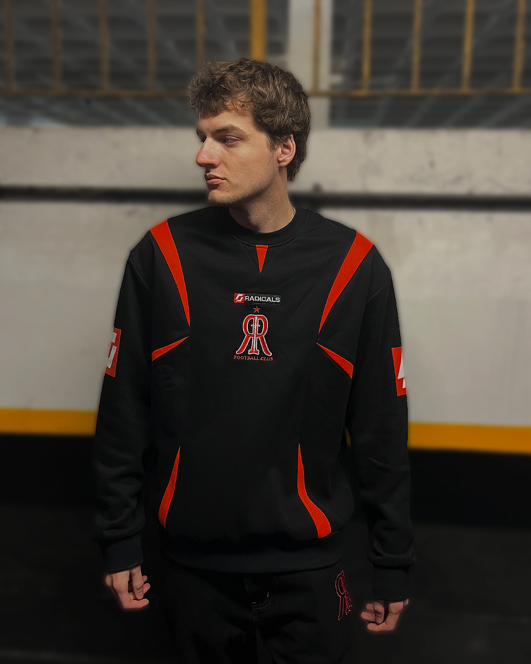 Radicals Football Sweatshirt - Black and Red