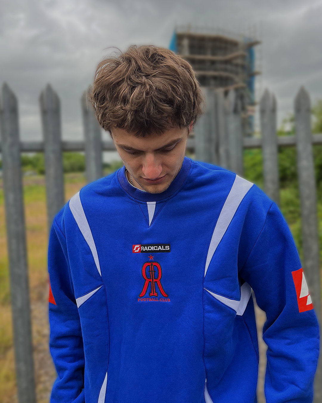 Radicals Football Sweatshirt - Blue and White