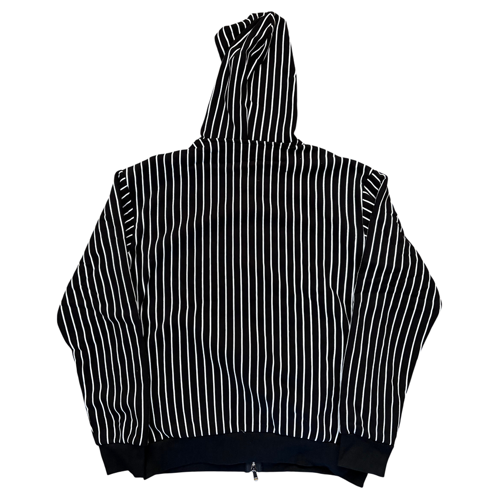 Pinstripe Zip-Up Hoodie (Sample)