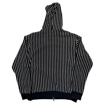 Pinstripe Zip-Up Hoodie (Sample)