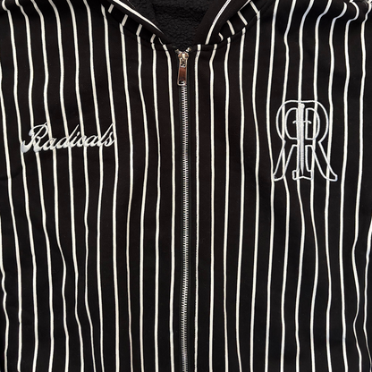 Pinstripe Zip-Up Hoodie (Sample)