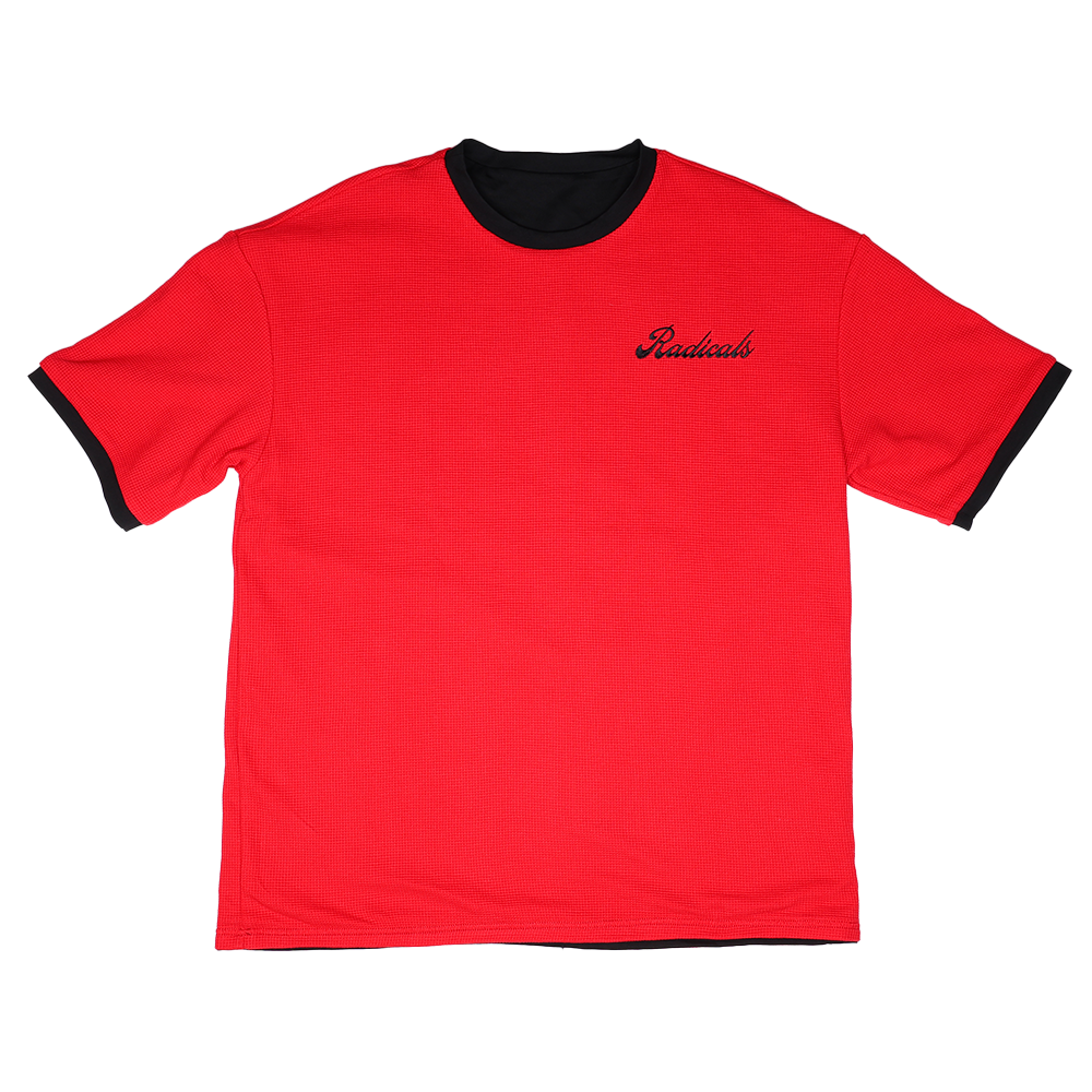 Reversible Waffle Tee - Red and Black