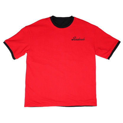Reversible Waffle Tee - Red and Black